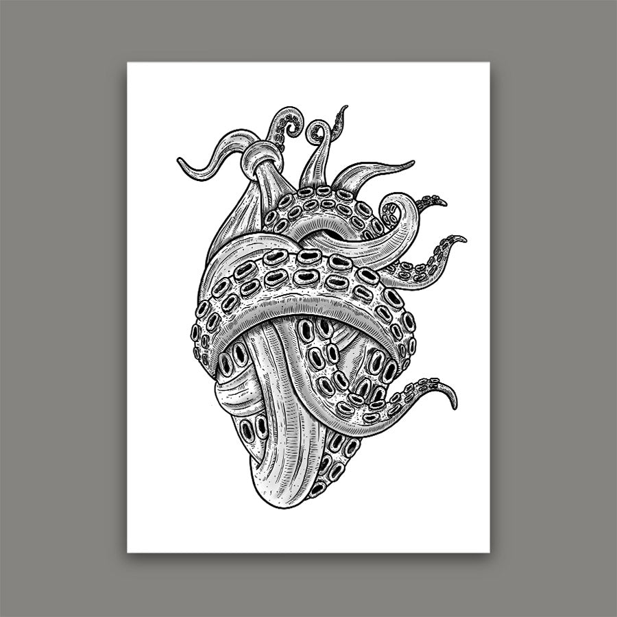 Tentacle Heart Print