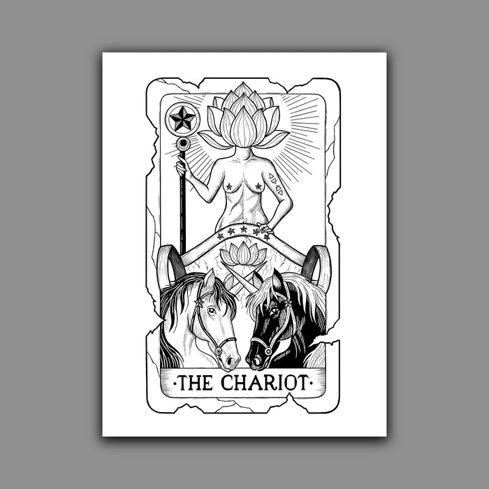 The Chariot Tarot Card Print
