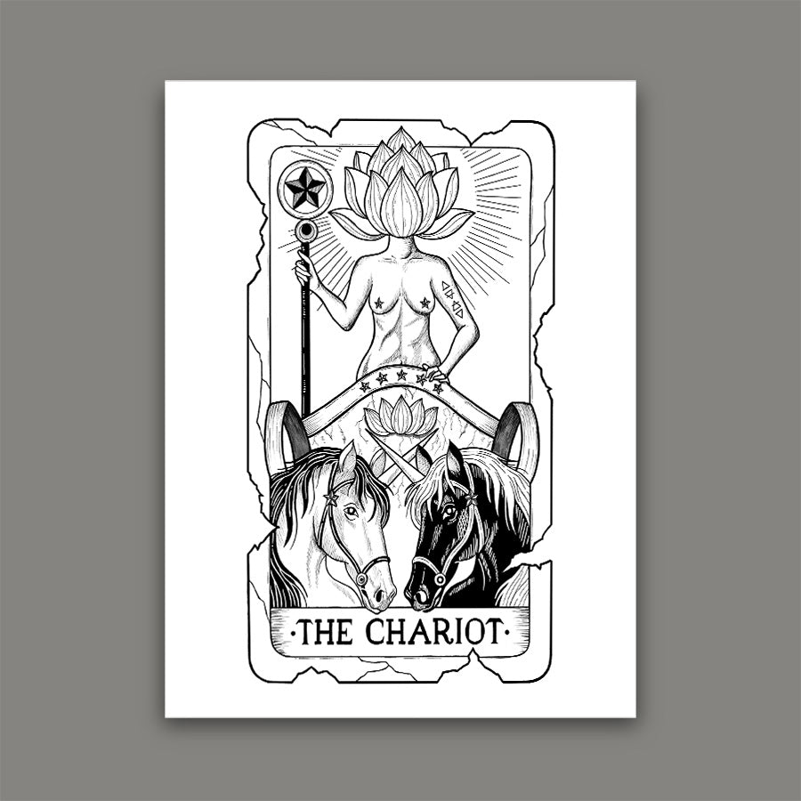 The Chariot Tarot Card Print