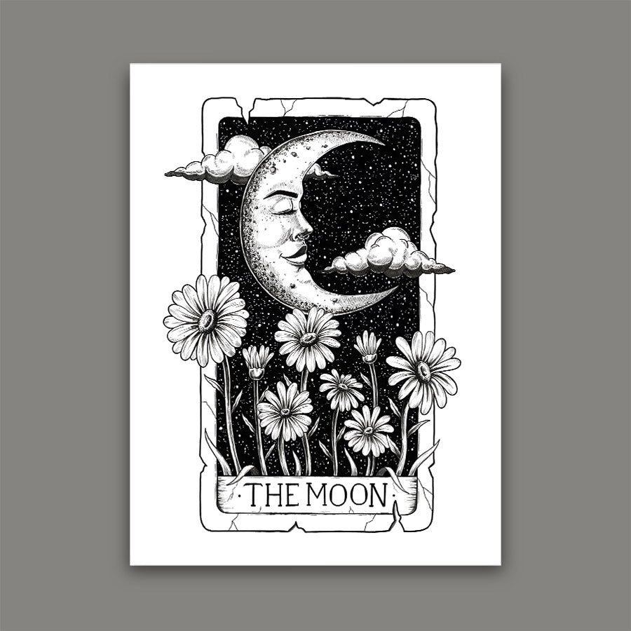 The Moon Tarot Card Print