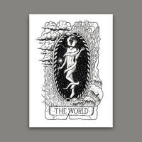 The World Tarot Card Print