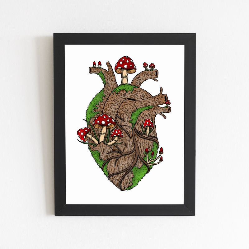 Tree Heart Print