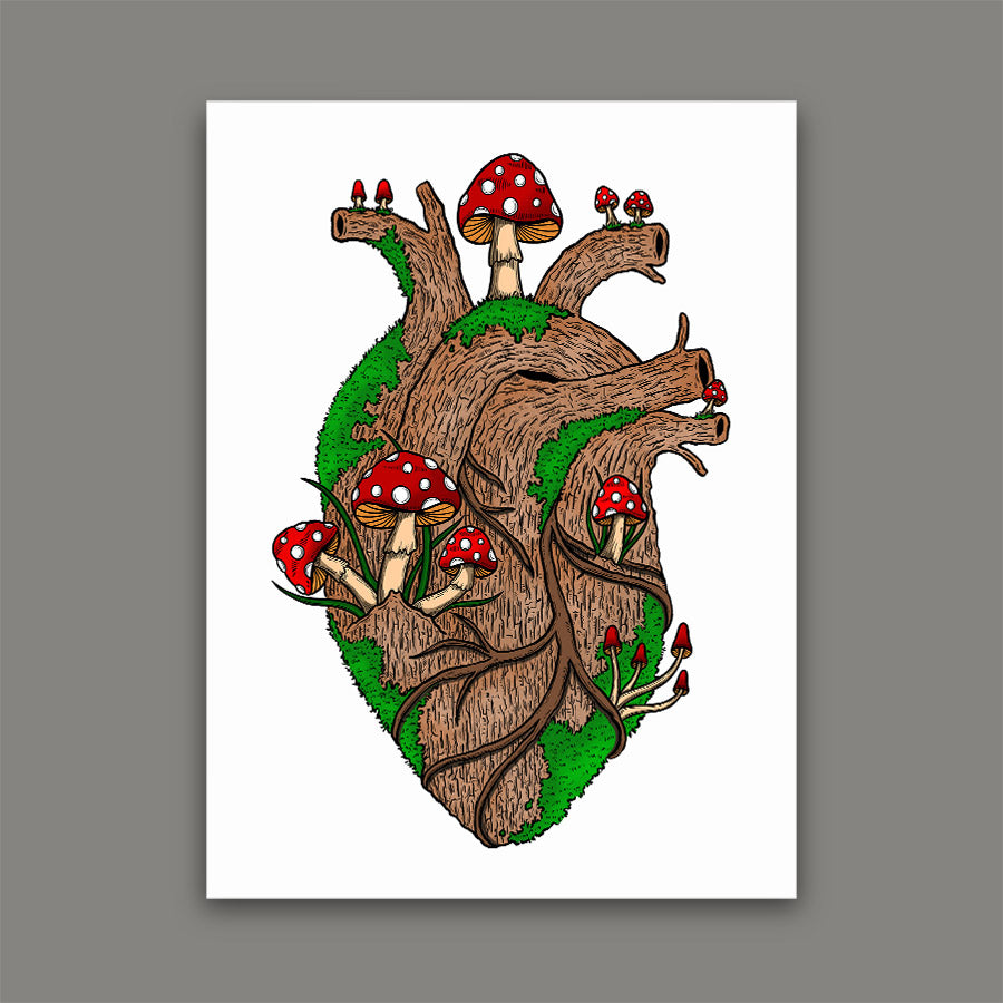 Tree Heart Print