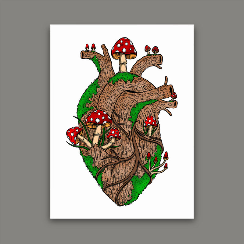 Tree Heart Print