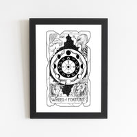 Wheel of Fortune Tarot Card Print