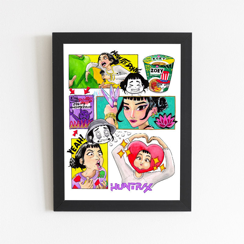 Zoey Kpop Demon Hunters Print