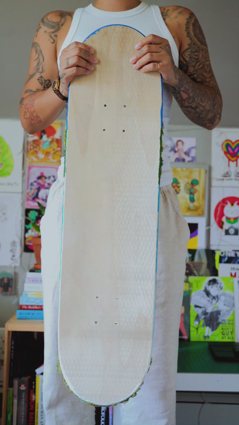 My Neighbor Totoro Custom Mixed Media Skateboard