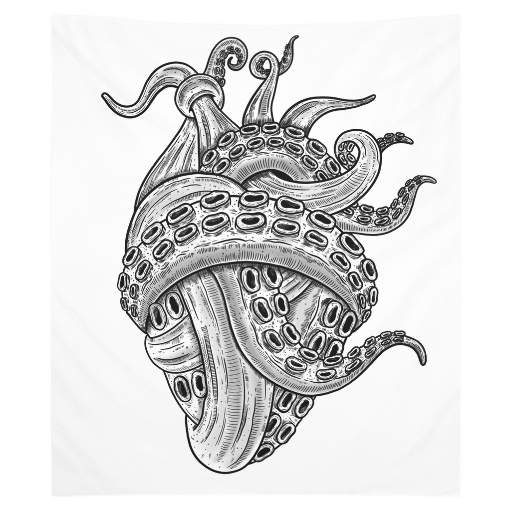 Tentacle Heart Tapestry