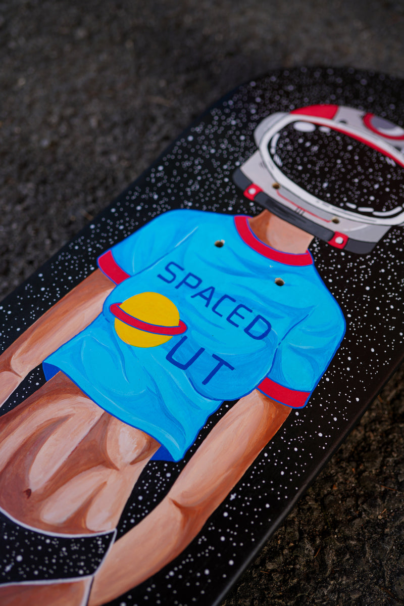 Spaced Out Goddess Custom Skateboard