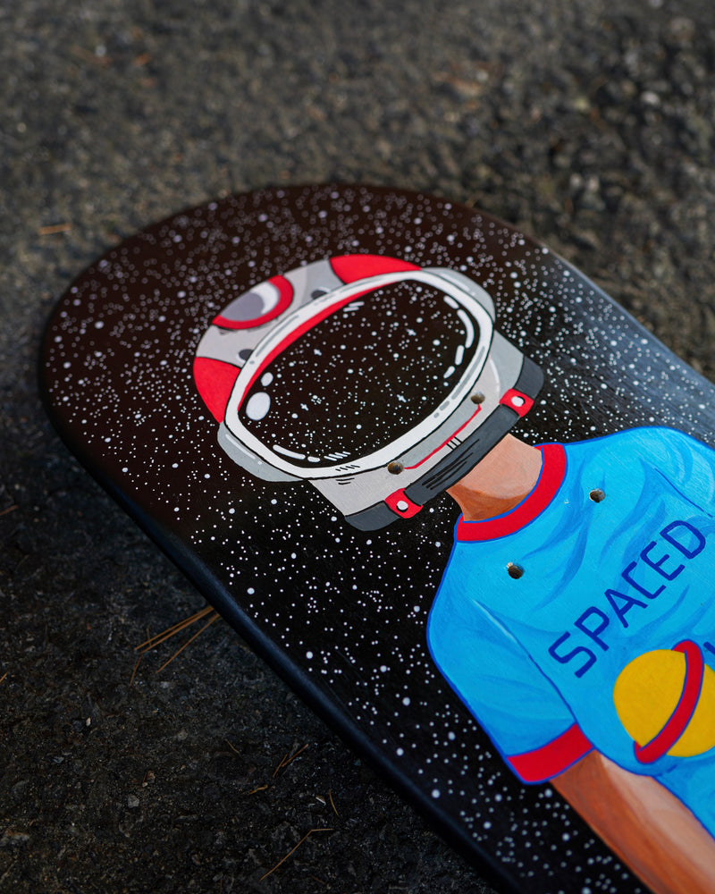 Spaced Out Goddess Custom Skateboard