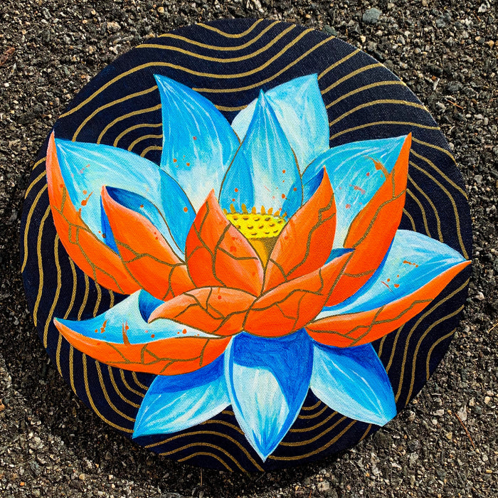 Kintsugi Lotus Painting