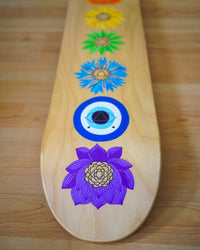 Chakras Custom Skateboard