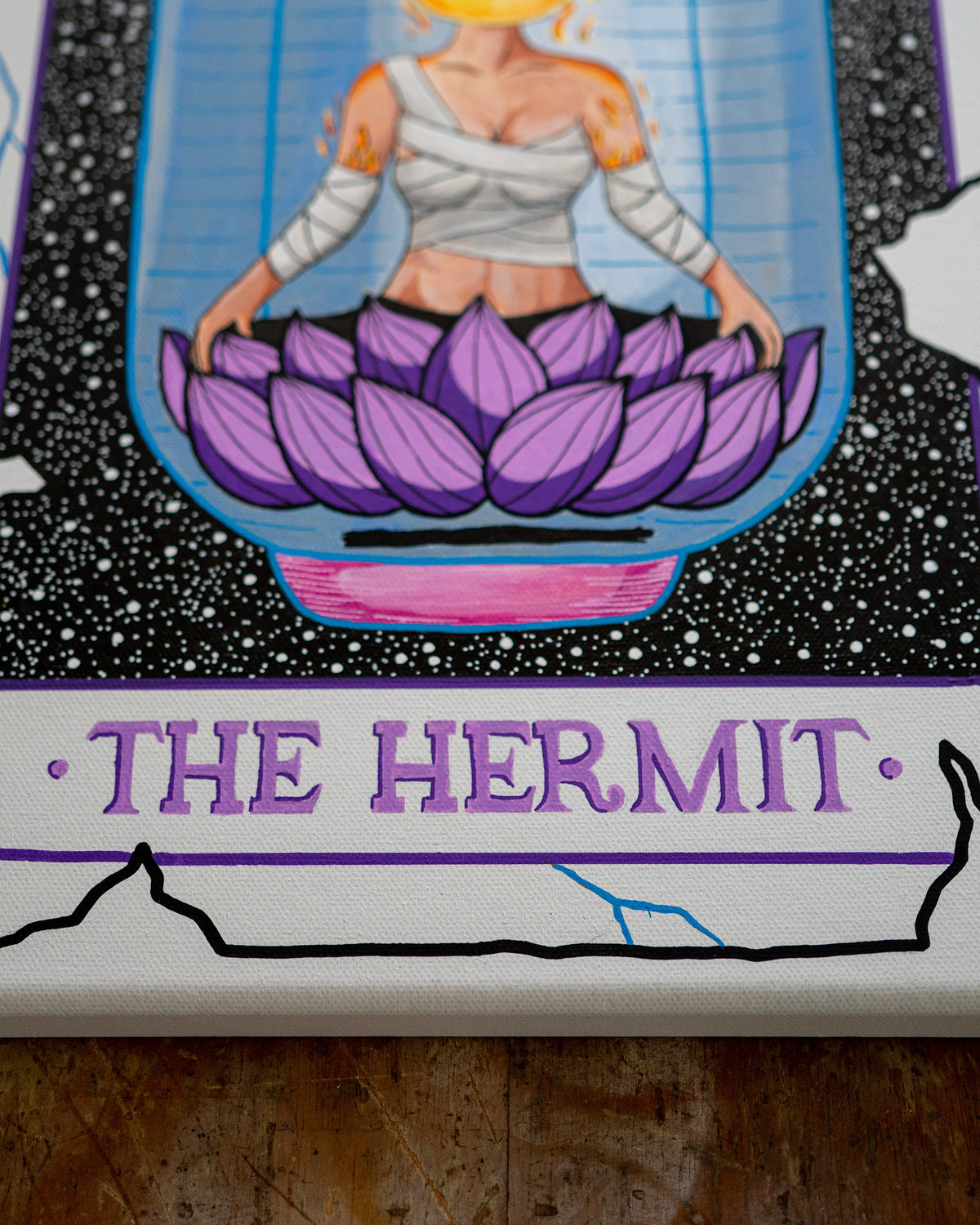 The Hermit Tarot Original Painting