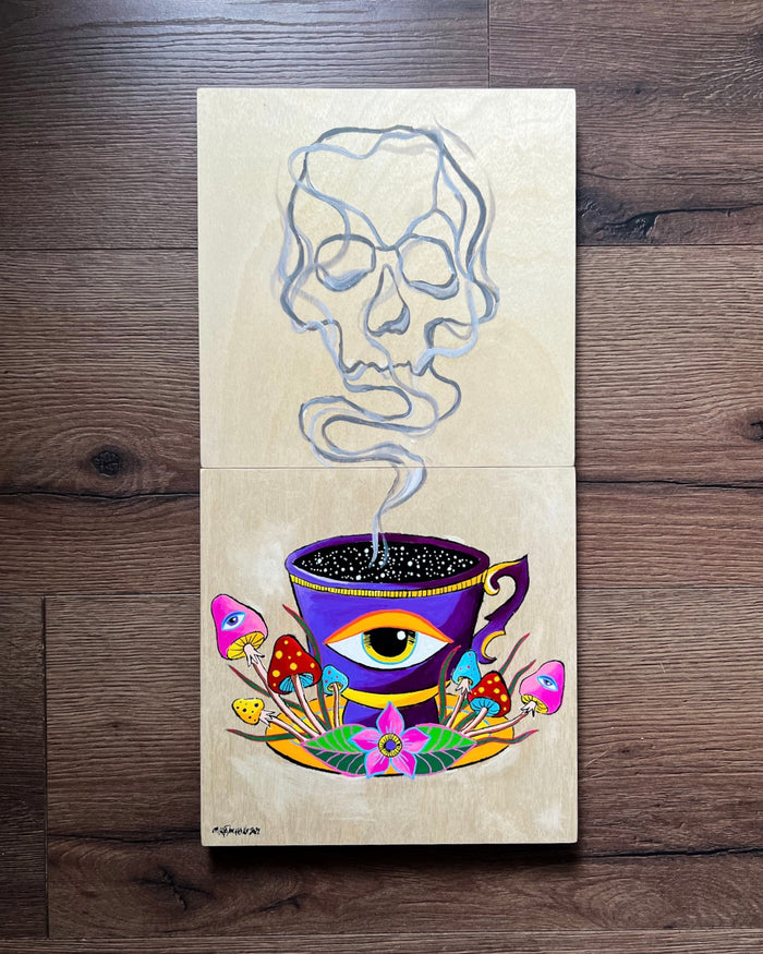 Death Before Coffee Original Painting
