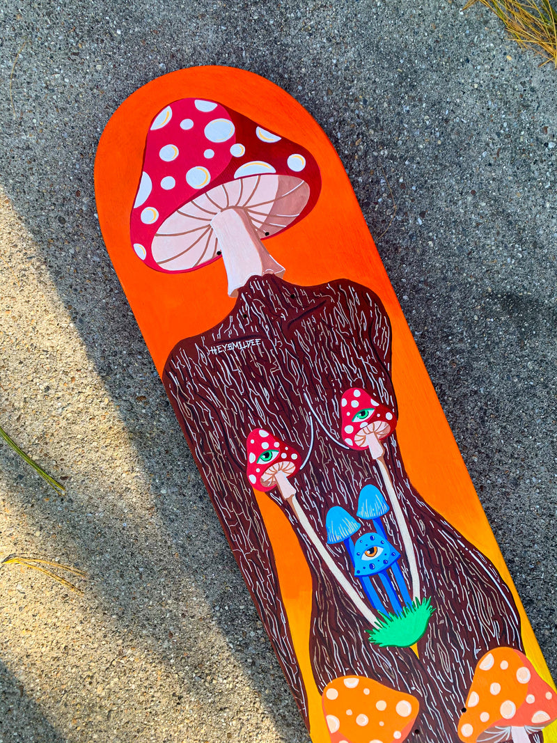 Mushroom Goddess Custom Skateboard