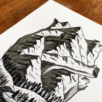 Mountain Heart Original Drawing
