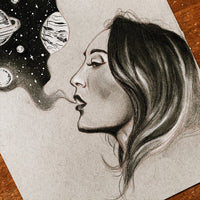 Galaxy Smoke Original Drawing