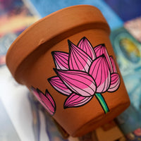 Let That Shit Go Hand Painted Clay Pot