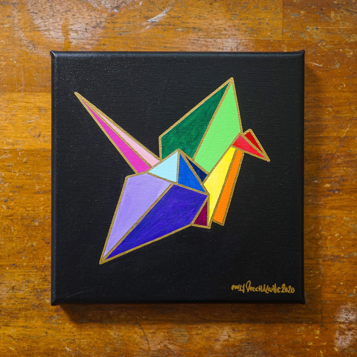 Rainbow Origami Painting