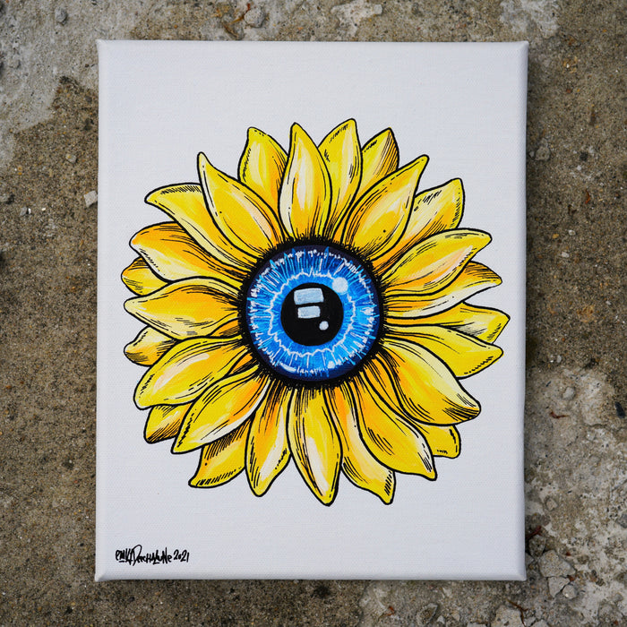 Sunflower Eye Original Painting